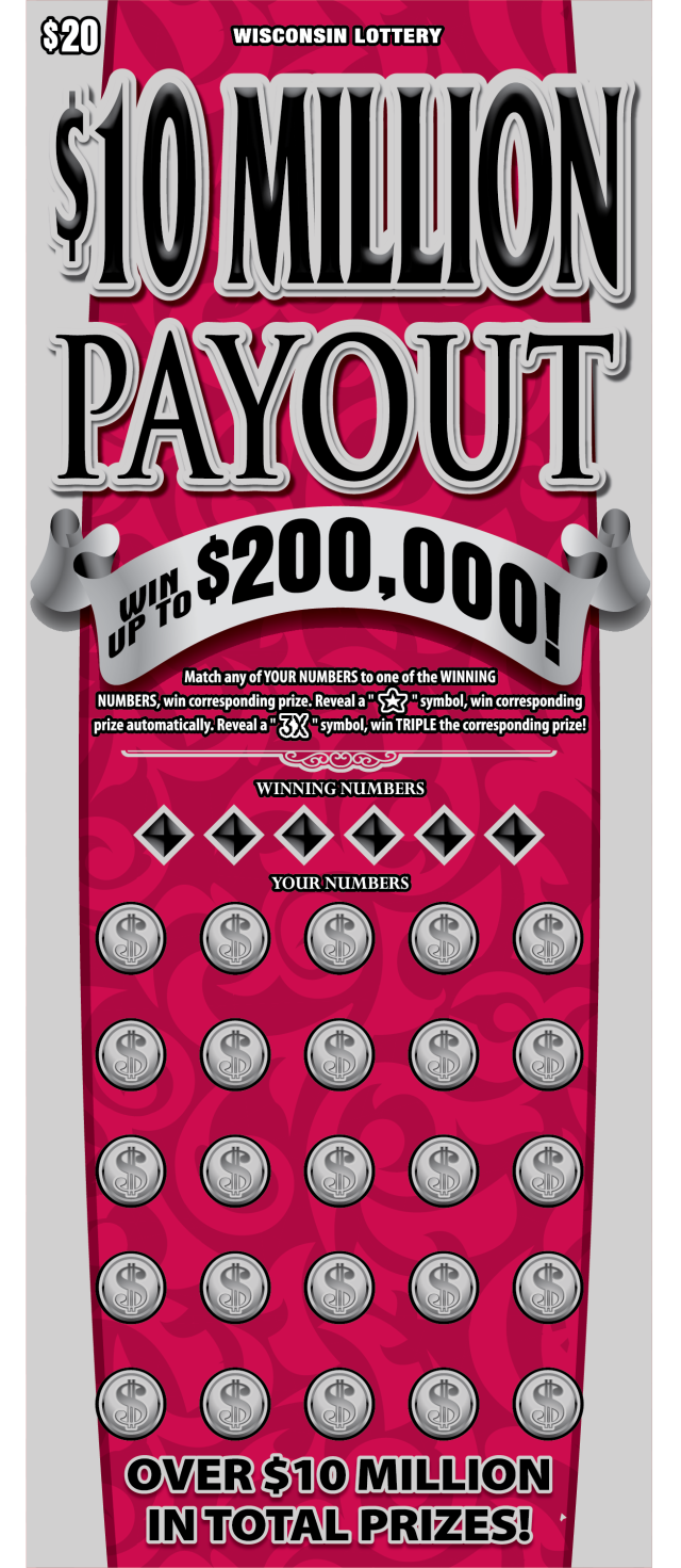 10 MILLION PAYOUT (2637) Wisconsin Lottery